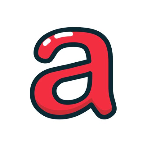 A Letter Lowercase Red Icon Free Download On Iconfinder