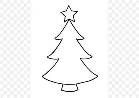 Christmas Tree Black And White Outline Clip Art Library