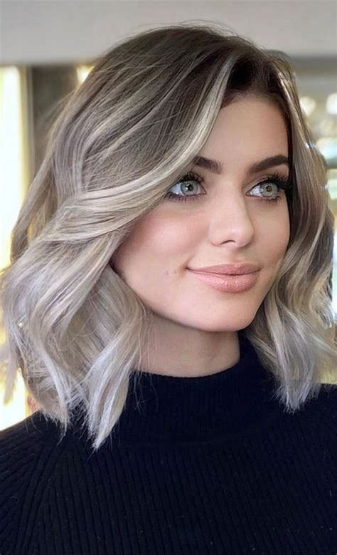 38 Best Hair Colour Trends 2022 Thatll Be Big Blonde Lob Length With
