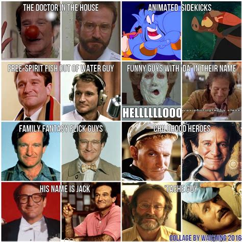 Robin Williams Character Mosaic By Waiching So What I Did Here Is Take The Different Robin
