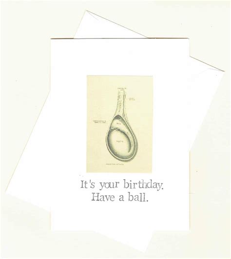 Have A Ball Testicle Birthday Card Funny Anatomy Medical Etsy