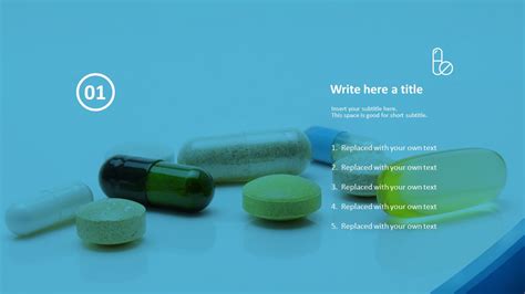 Various Pills Powerpoint Template Free Download