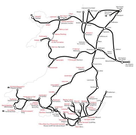 Wales Train Rail Maps