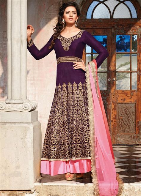 Bollywood Anarkali Embroidery Dresses Collection 2014 2015