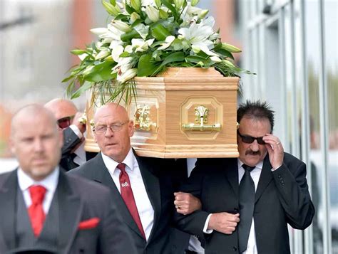Hundreds Of Mourners Line The Street To Pay Tribute To Barry Chuckle