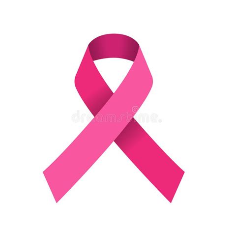 Breast Cancer Awareness Ribbon Background Vector Illustration Stock