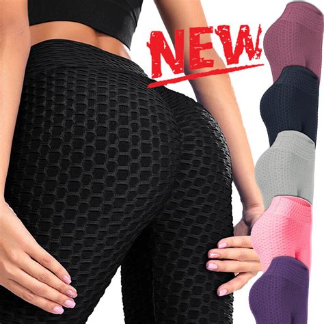 women push up ruched butt lift yoga pants tik tok scrunch leggings workout booty ebay