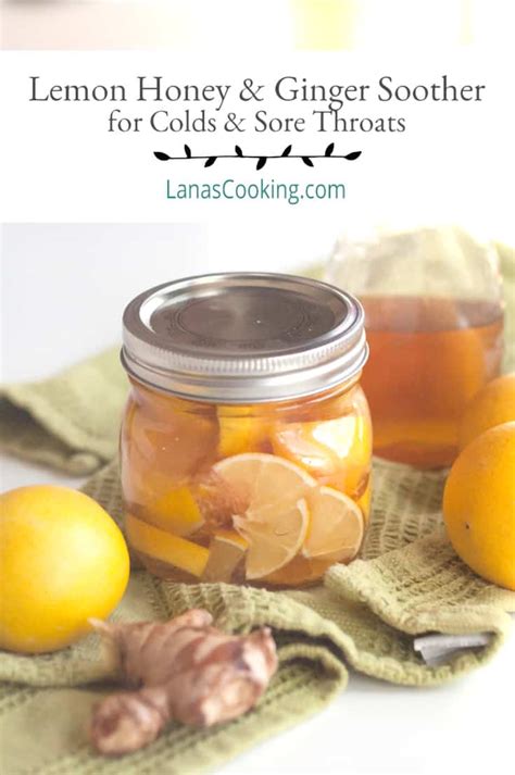 Lemon Honey And Ginger Soother For Colds And Sore Throats
