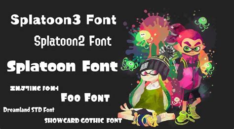 Splatoon Font Free Fonts Vault