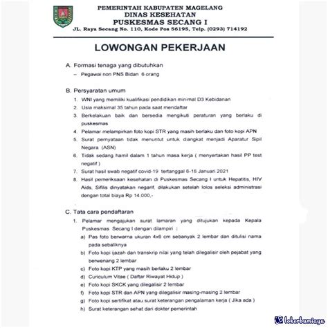 Lowongan cpns kabupaten (pemkab) magelang 2019. Lowongan Kerja di Magelang, Jawa Tengah Februari 2021