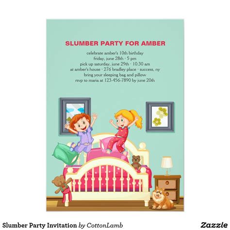 Slumber Party Invitation Slumber Party Invitations Slumber Parties Party