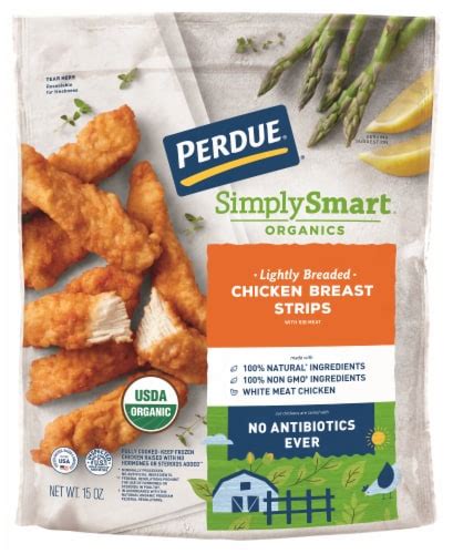 Perdue® Simplysmart® Organics Lightly Breaded Chicken Breast Strips 15 Oz Kroger