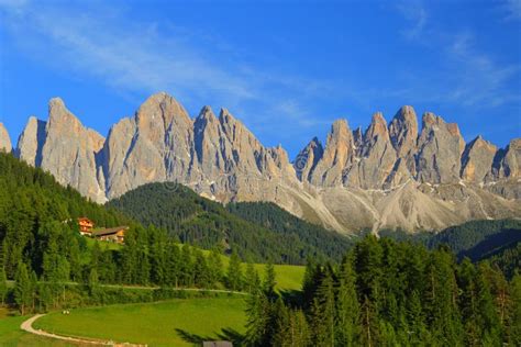 Santa Magdalena Village In Val Di Funes Stock Photo Image Of Mary