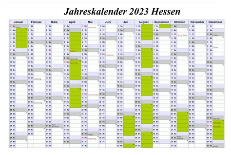 Calendar Hesse 2023 Pdf