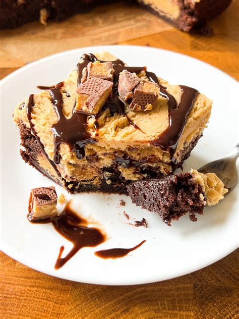 Peanut Butter Cookie Dough Brownies Life And Sprinkles By Taryn Camp