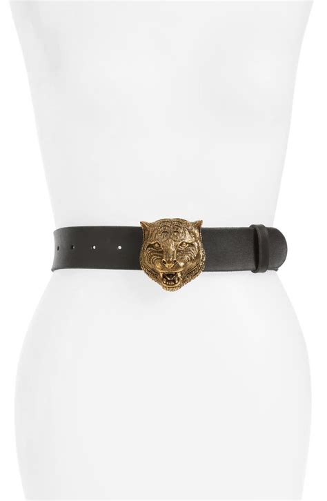 Gucci Tiger Buckle Leather Belt Nordstrom