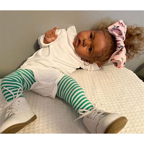 African American Lifelike Newborn Handmade Myla Full Body Silicone Reborn Baby Girl For
