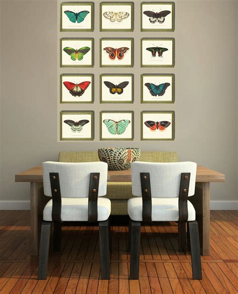 Butterfly Print Set Of 12 Art Print Nodd Antique Insect Etsy