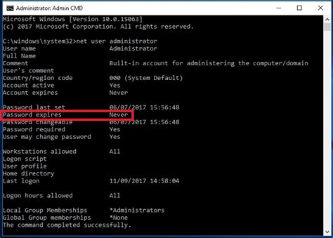 How To Check A Users Password Expiry Date From Command Prompt In