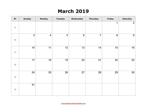 Regarder des films en streaming complet sur votre smart tv, console de jeu, pc, mac, smartphone, tablette et bien plus. Blank Calendar for March 2019