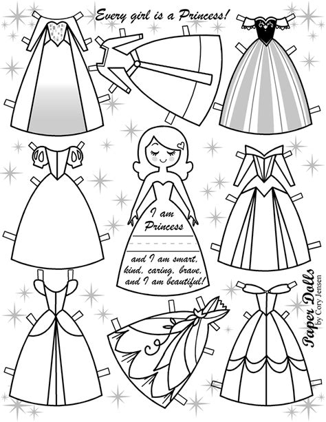 Printable Princess Paper Dolls Printable World Holiday