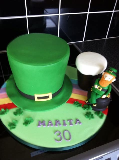 Irish Themed Birthday Cake Decorated Cake By Berns Cakesdecor
