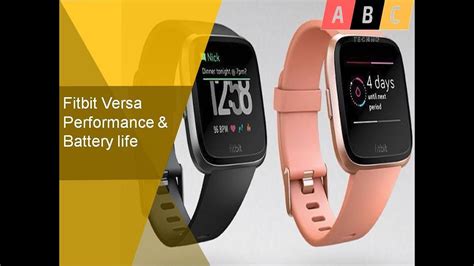 ‌fitbit Versa Performance And Battery Life Youtube