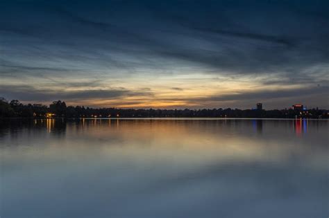 Lake Sunset Twilight Free Image Download