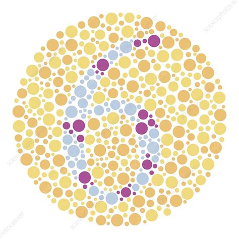 Colour Blindness Test Chart Illustration Stock Image C0497220