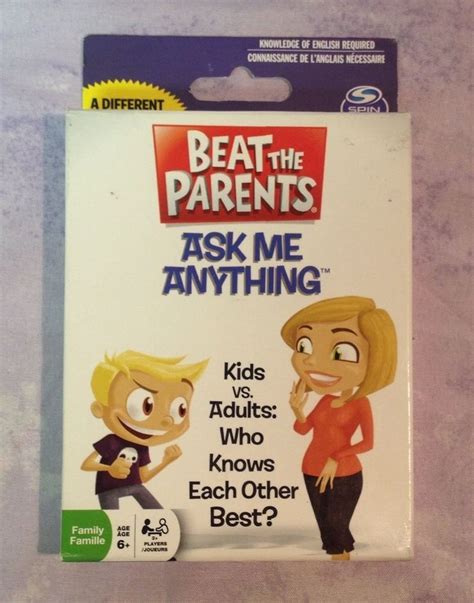 No one is above me to answer their question Beat The Parents Ask Me Anything card game | Beat the ...