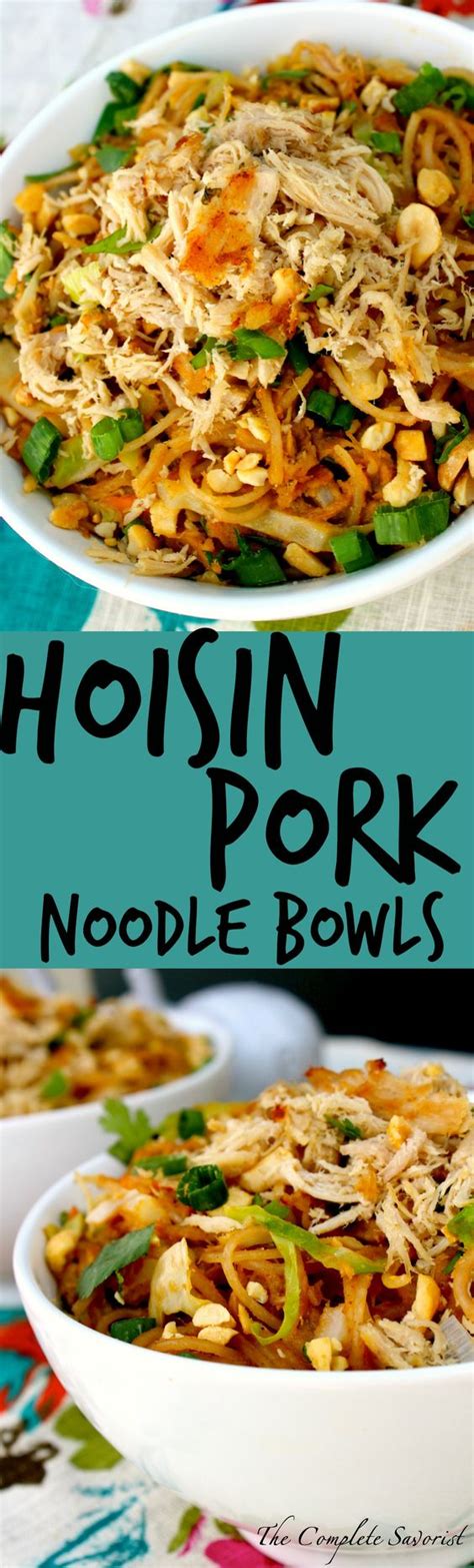 Hoisin Pork Noodle Bowls The Complete Savorist Slow Cooked Pork