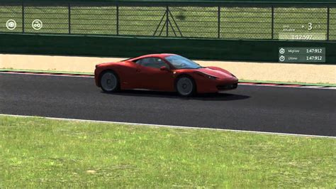 Assetto Corsa Ferrari 458 Vallelunga Hotlap YouTube