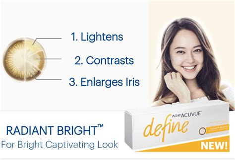 Buy 1 Day Acuvue Define Radiant Brightcharmsweet