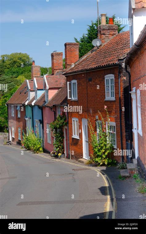 Little Suffolk Street With Little Terraced Cottages At Woodbridge