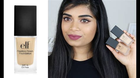 First Impression Elf Flawless Finish Foundation Brown Skin ♡ Youtube