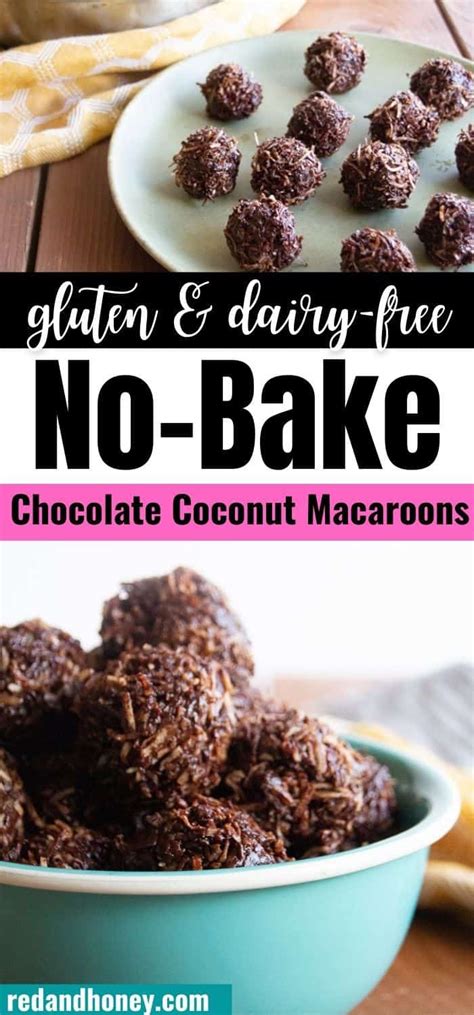 No Bake Chocolate Coconut Macaroons Gfdf And Honey Sweetened Recipe Coconut Macaroons