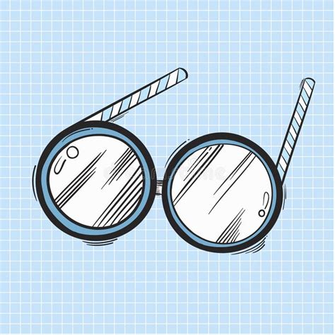 Illustration Of Eyeglasses Icon Isolated Stock Illustration
