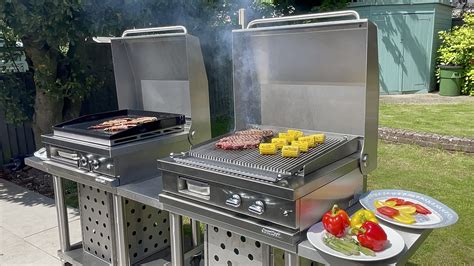 Opencook Lava Rock Grill Mobile Module With Self Stabilising Lid