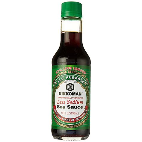 Kikkoman Soy Sauce Less Sodium 10oz Sunac Natural Market