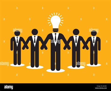 Creative Leadership In Teamwork Business Solution Stock Vector Image And Art Alamy
