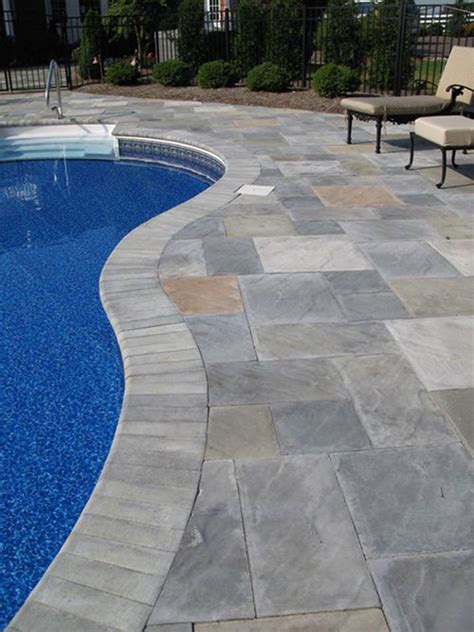Stamped Concrete Pool Decking2 The Blue Lagoons Stone Pool Deck Concrete Pool Inground