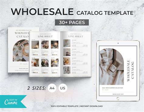 Editable Wholesale Line Sheet Template Wholesale Catalog Pricing Book