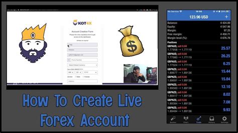 How To Create Live Forex Account Step By Step Youtube