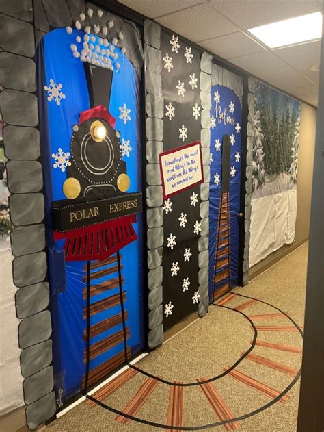 Polar Express Door Decoration Christmas Door Decorating Contest Door