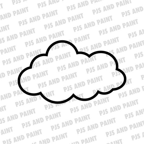 Cloud Svg Cloud Outline Svg Cloud Shape Vector Cloud Svg Dxf Png