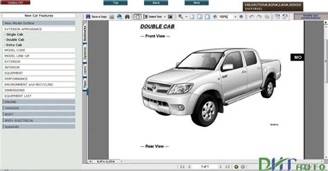Toyota Hilux 2005 2011 Service And Repair Information Manual Toyota