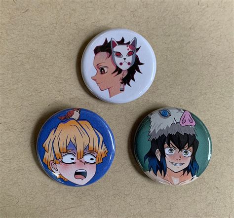 Anime Pins Inch Etsy