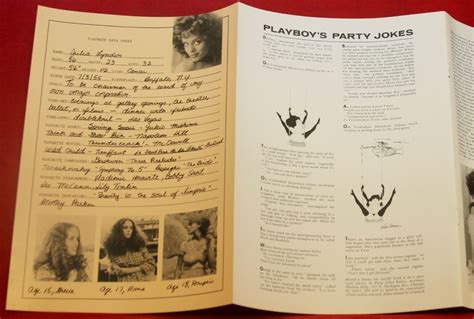Playboy Magazine Replacement Centerfold August 1977 Julia Lyndon Near