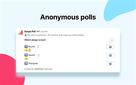 You can create a poll in slack with emojis without going through the trouble of installing additional polling apps. How to do a poll in Slack | The JotForm Blog
