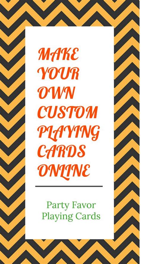 Make Your Own Custom Playing Cards Online By Tmcards